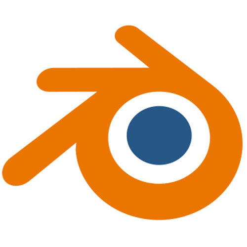 The logo of Blender, one of the best animation software programs