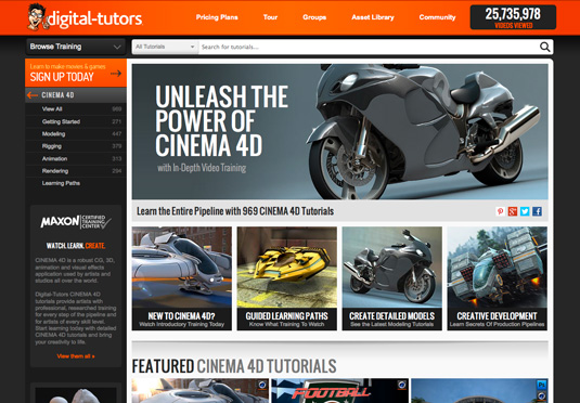Learn the entire Cinema 4D pipeline with training from Digital Tutors