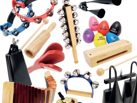 Take your pick! The Peace Luxury Percussion Box contains no less than 35 different instruments