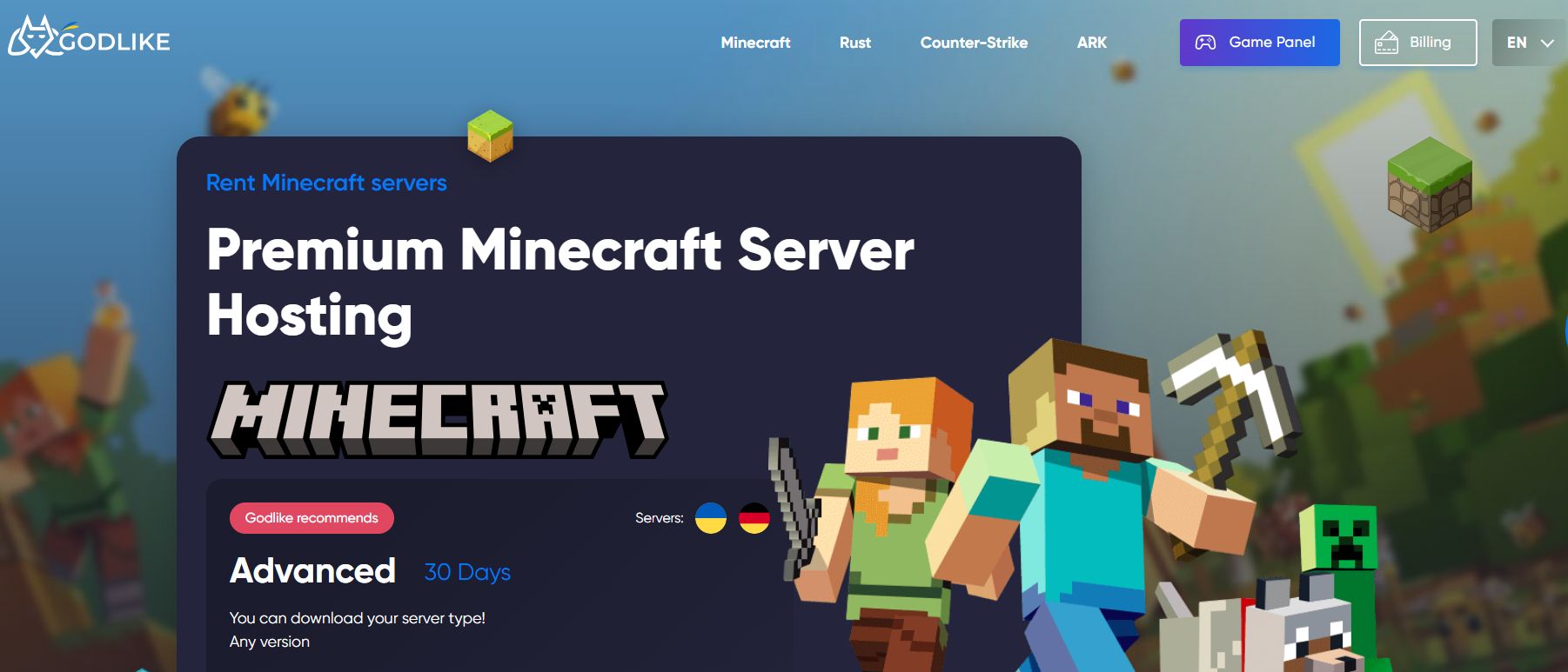 Godlike Minecraft server hosting review | TechRadar