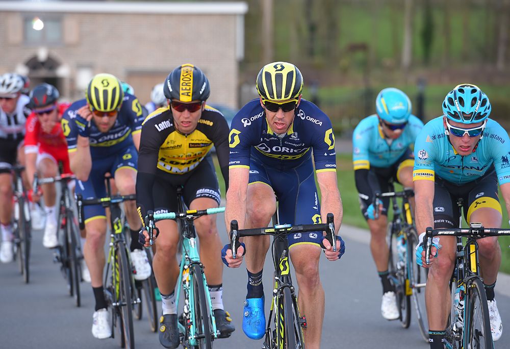 Mat Hayman (Orica-Scott) in the breakaway