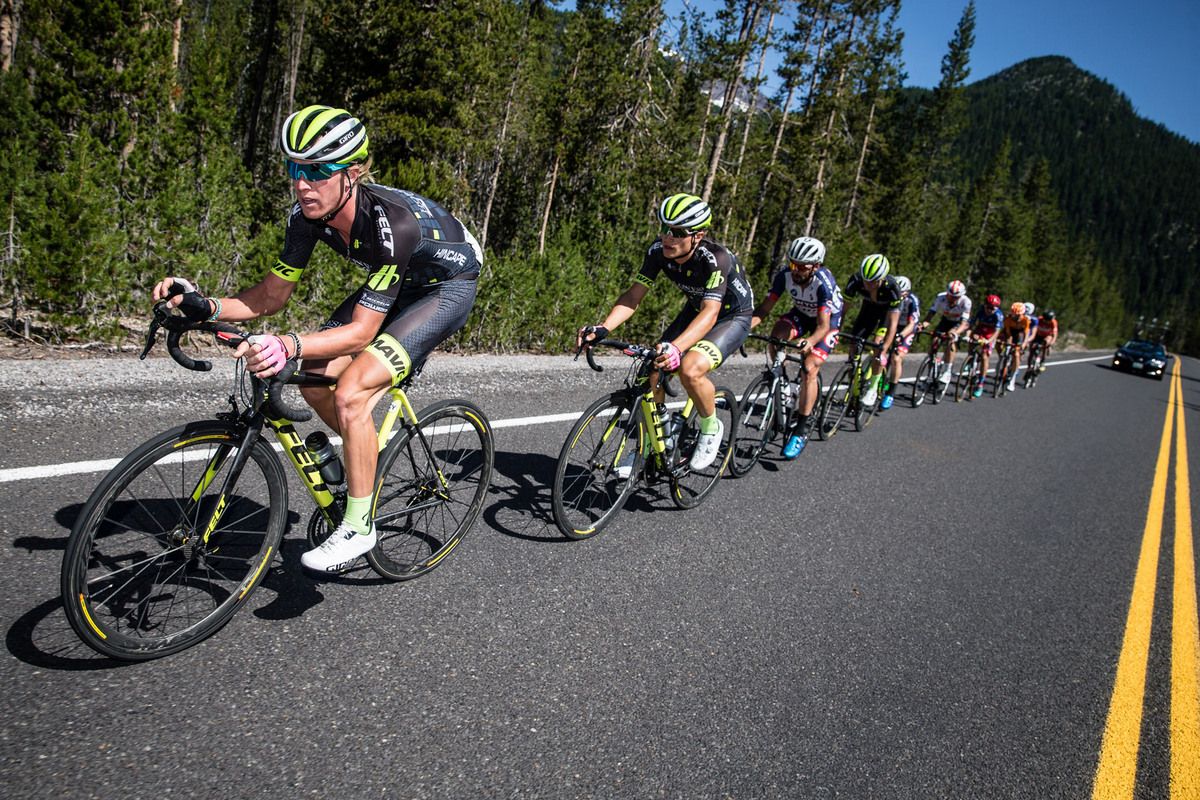 TJ Eisenhart (Holowesko) working on the front of the break