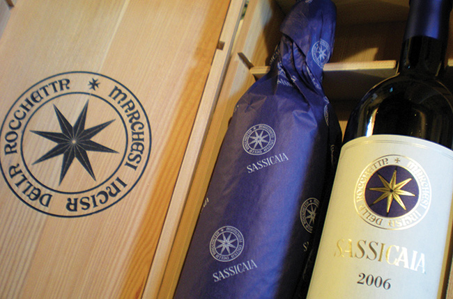 Sassicaia wines.