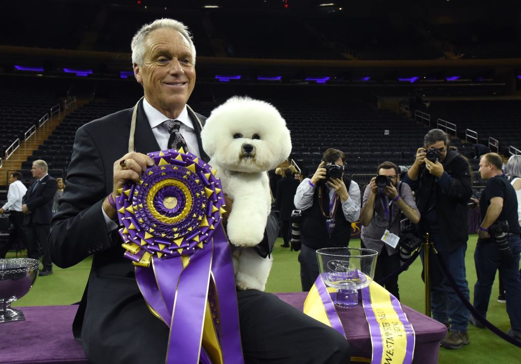 Flynn and his handler, Bill McFadden.