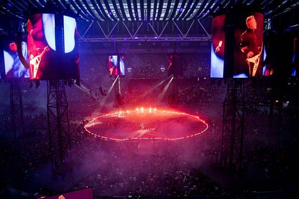 Metallica onstage in Amsterdam
