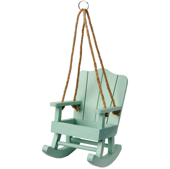 ADLI Belavi green rocking chair bird feeder