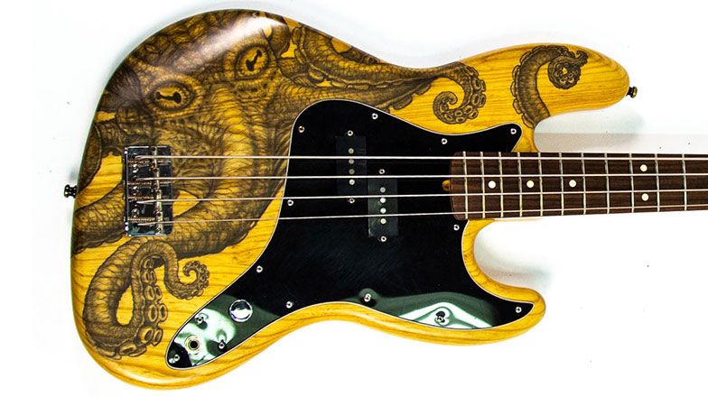 Custom Fender Jazz Bass guitar