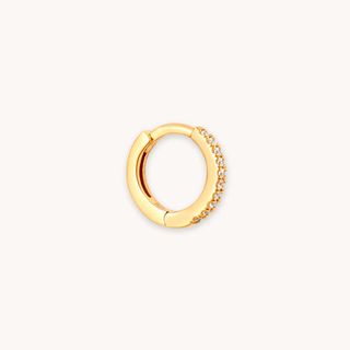 Jewelled Hoop 8mm in Gold