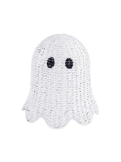 White Woven Ghost Decor, 15.7"