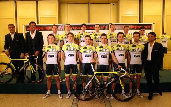 ISD-Neri at their 2010 team presentation near Verona, Italy