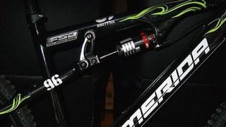 The full-suspension Merida is all ready for the Olympics.