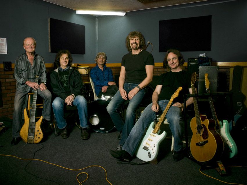 The Zombies in the studio, 50 years on from originally forming.
