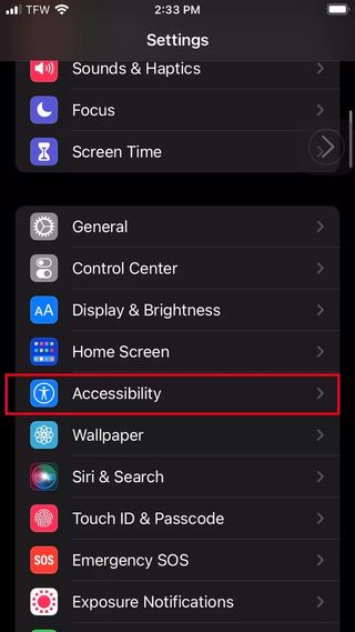 accessibility settings iphone