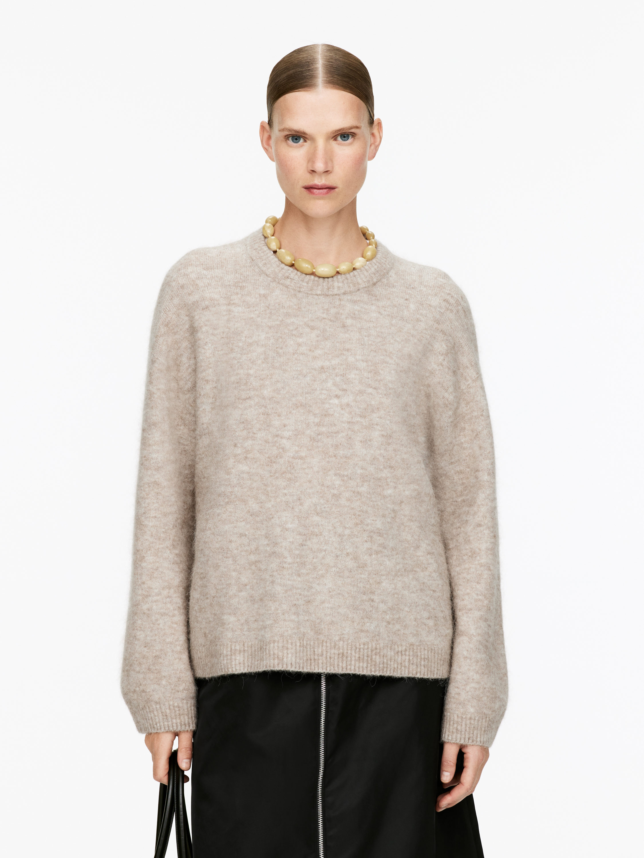 Alpaca-Wool Blend Jumper – Beige – Women – Arket Gb