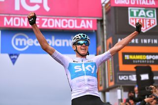 Chris Froome (Team Sky) victory on Monte Zoncolan, stage 14 at the Giro d'Italia
