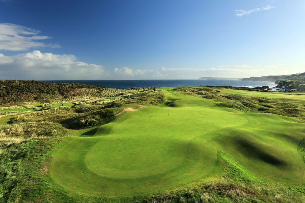 Royal Portrush par-3 6th hole pictured