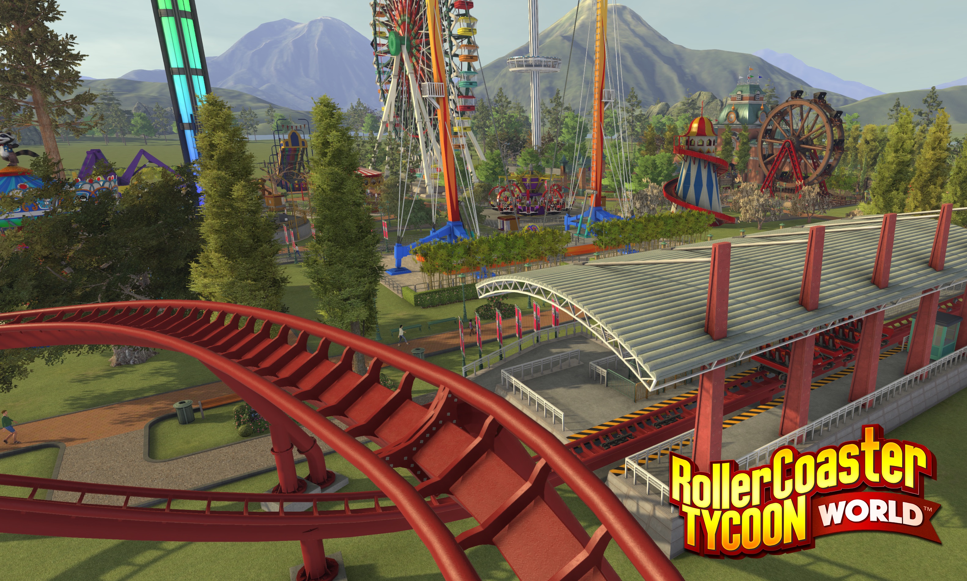 RollerCoaster Tycoon World limps into Early Access
