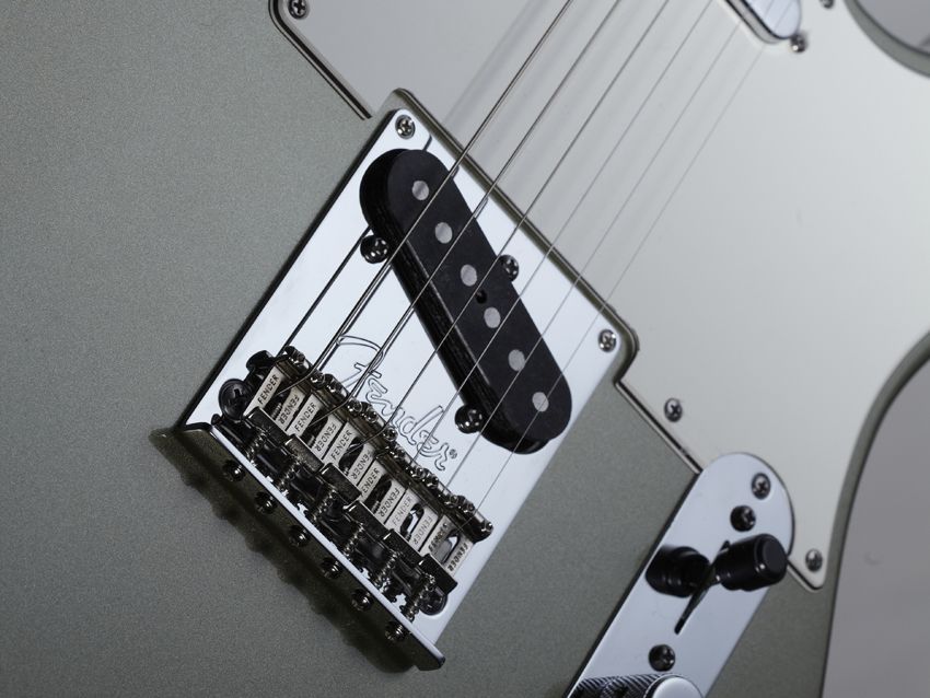 The new Telecaster Standard retains the Strat-esque six-saddle bridge from 2008.