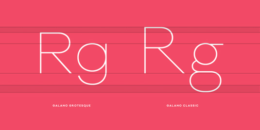 Galano Classic font