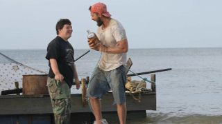 Zack Gottsagen and Shia LaBeouf in The Peanut Butter Falcon