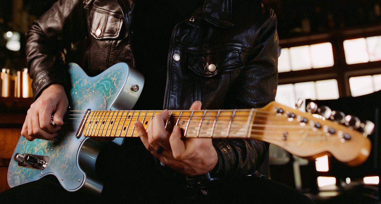 Fender Limited Edition Brad Paisley 1967 'Lost Paisley' Telecaster &ndash; the new Custom Shop signature collab features a finish from a Blue Paisley Cling-Foil sheet