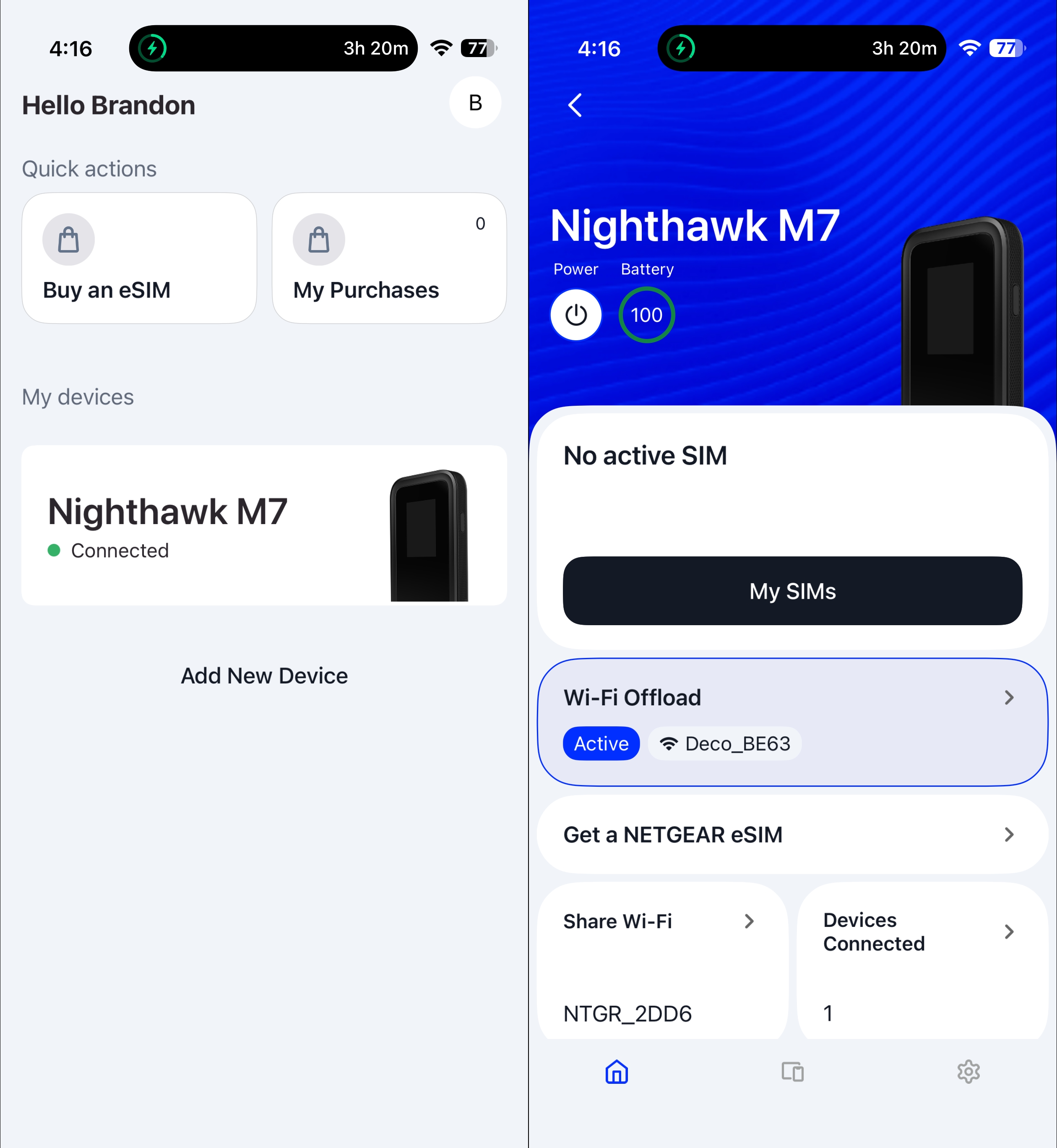 نتغير نايت هوك M7 5G واي فاي 7