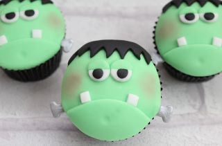 Frankenstein cupcakes