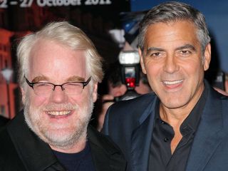 Phillip Seymour Hoffman with George Clooney