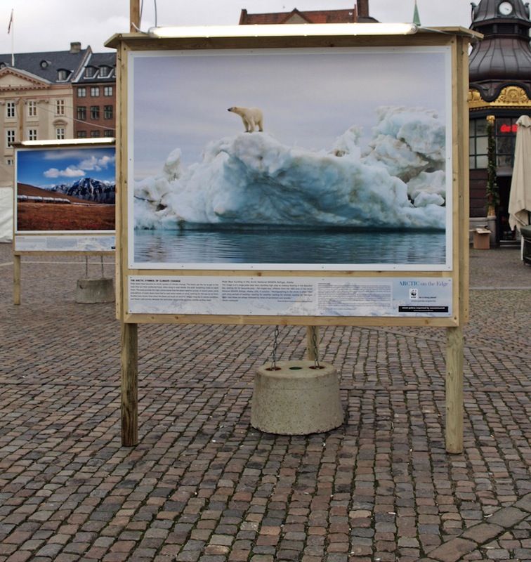 A sign at the UN climate summit in 2009.