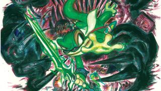 Box art for the Gex Trilogy Tail Time Edition, illustrated by Yoshitaka Amano.