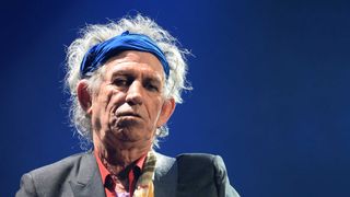 Keith Richards onstage at Glastonbury, 2013