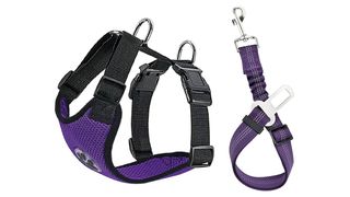 Lukovee Dog Safety Vest Harness with Seatbelt dog car harness