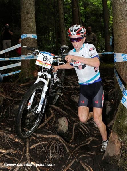 Mathias Fluckiger (Trek World Racing) U23 leader.