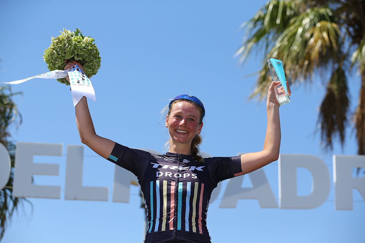Eva Buurman on the podium