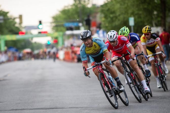Eric Marcotte (Smartstop) powers the break away from the field.