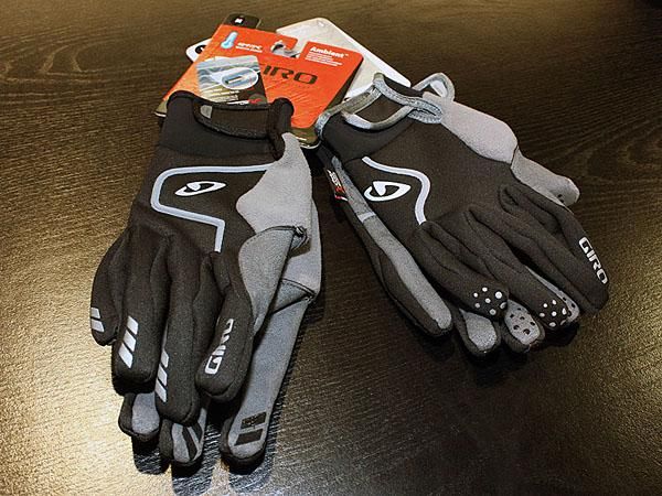The new Ambient and Candela gloves from Giro feature mild insulation, Clarino palms and silicone fingertips.