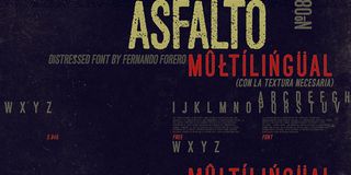 Free font: Asfalto