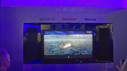 Sharp 8K glasses-free 3D TV 85 inch