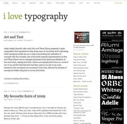 I love typography