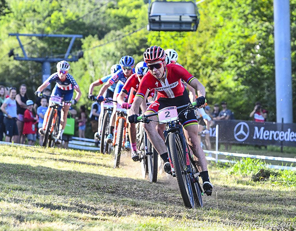 Annika Langvad (Specialized Racing) at the front