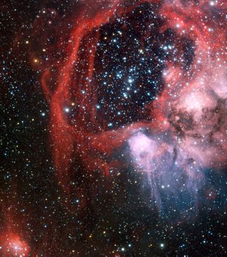 Nebula Superbubble from Supernova Shockwaves