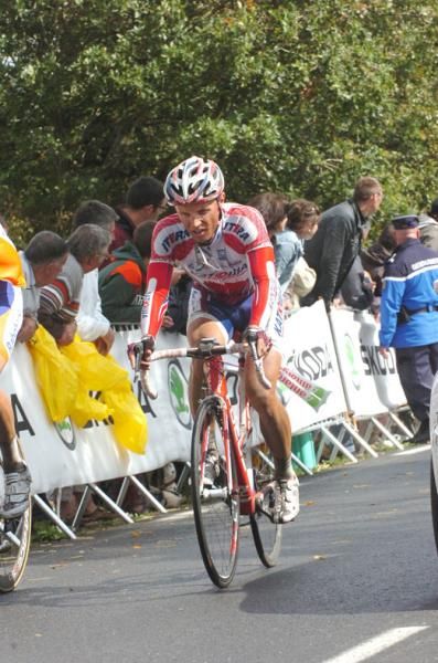 Mikhail Ignatiev (Katusha) on the final climb.