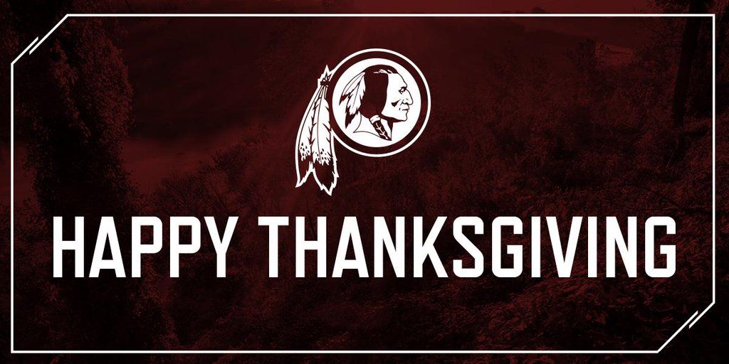 The Washington Redskins Thanksgiving graphic