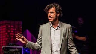 Stefan Sagmeister kept the audience fully informed of his bladder movements