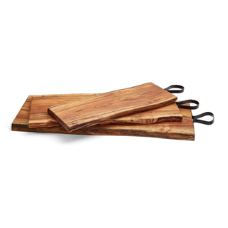 Serving boards with iron handles