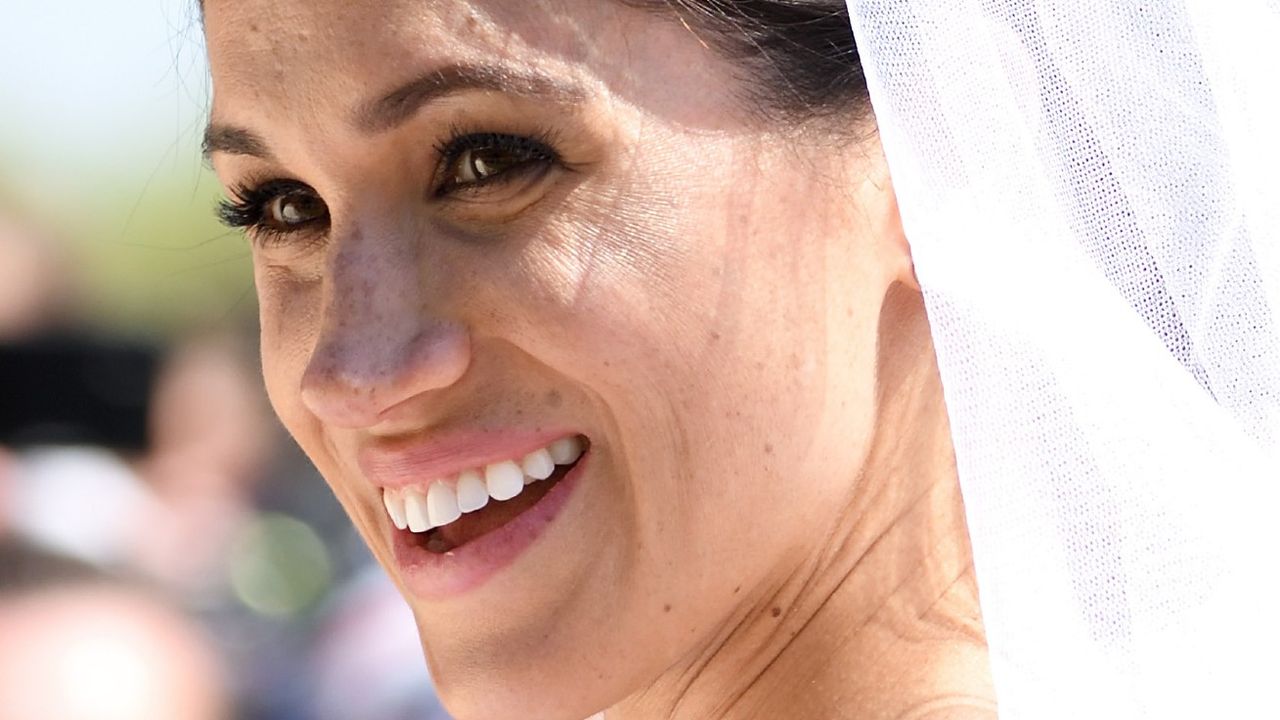 Meghan Markle on her 2018 wedding day