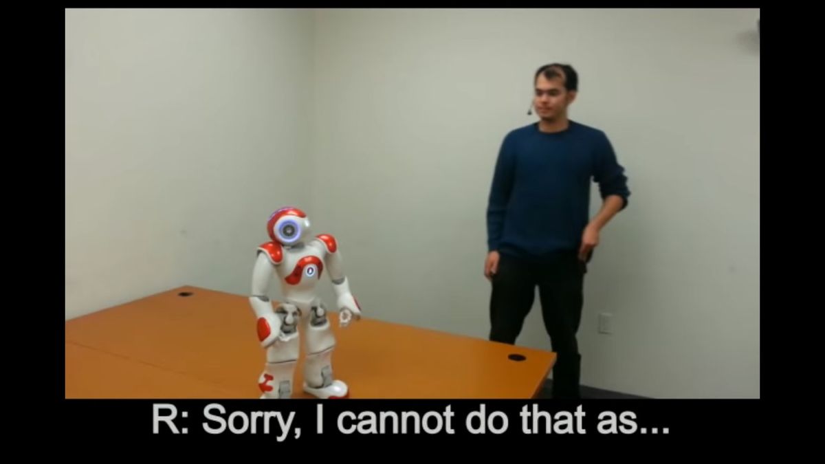 Robots are learning how to say 'no' to humans TechRadar
