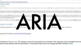 web design terms: ARIA