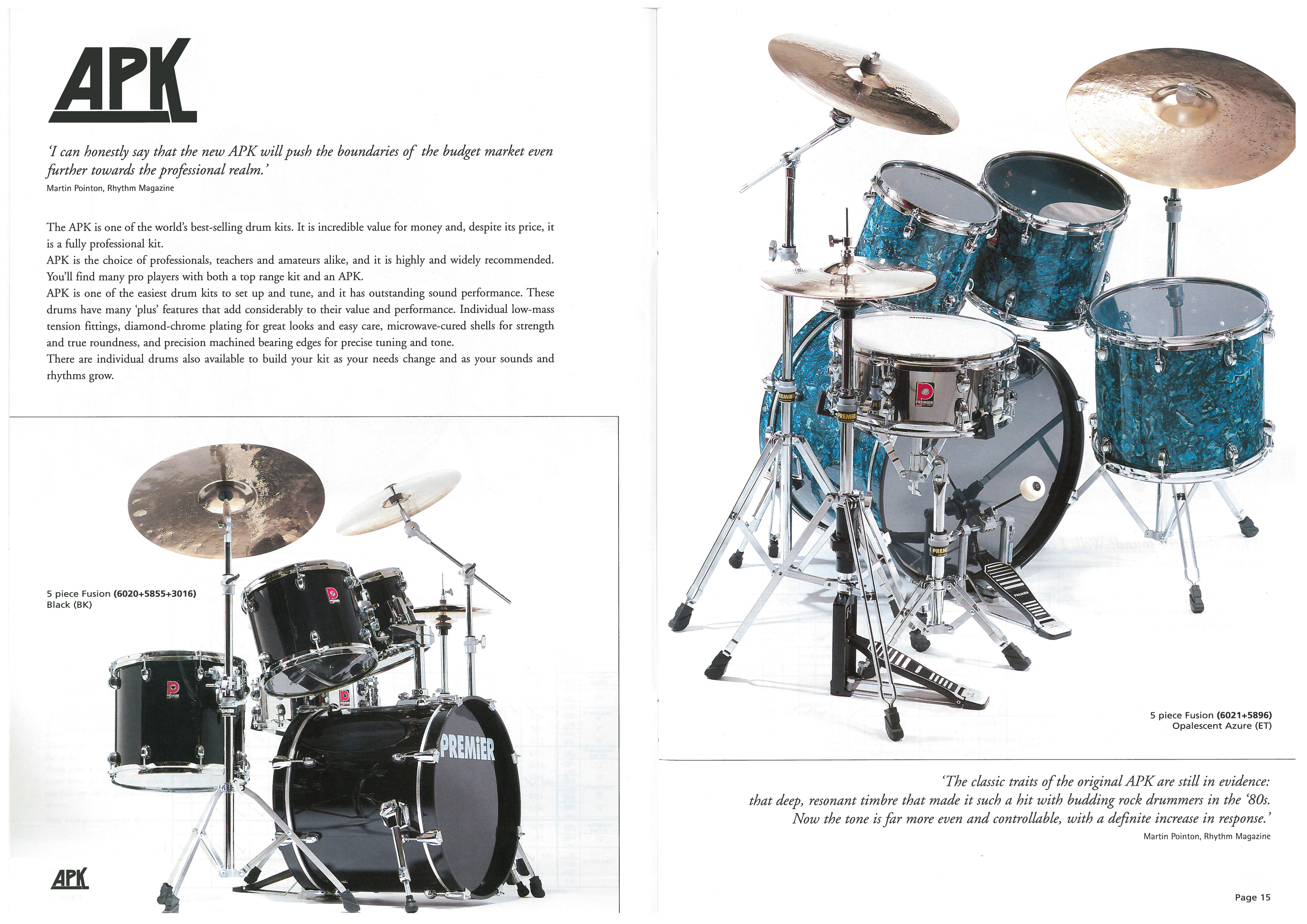 Gear from the Premier Drums Vaults