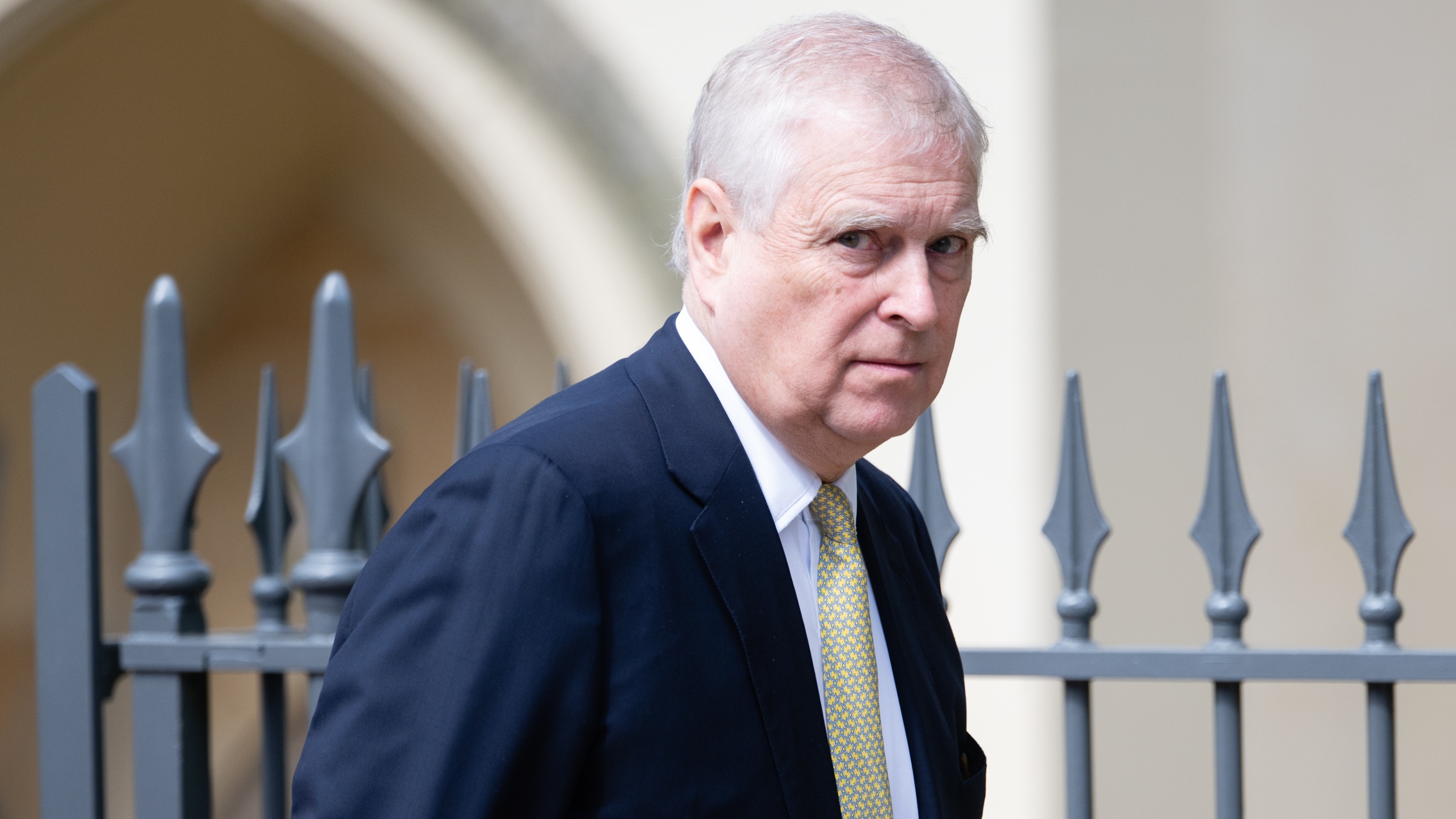 Andrew attends the Easter service at St George&#039;s Chapel on April 20, 2025